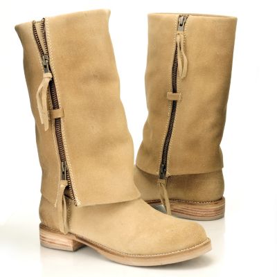 710-513 - Matisse Suede Leather ''Duty'' Zipper Cuffed Boots