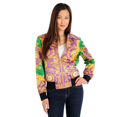 WD.NY Scarf Print Bomber Jacker