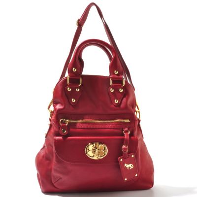 Emma Fox Large Leather Foldover Handbag