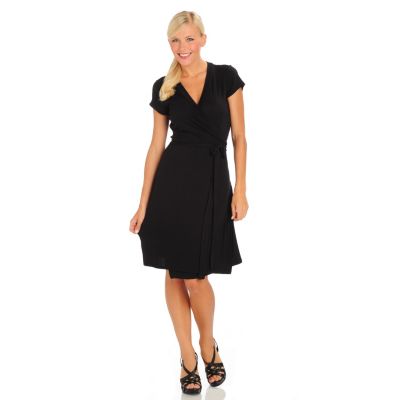 Fever Cap Sleeve Wrap Dress