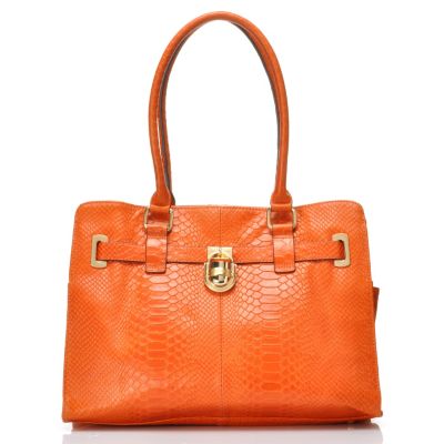 710-684 - Calvin Klein Handbags Leather Convertible Tote
