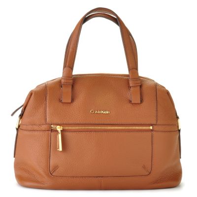 Calvin Klein Pebble Leather Satchel