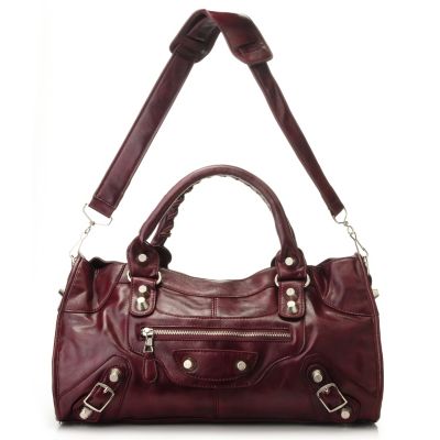 Sophisticated Style Double Handle Satchel w/ Removable Shoulder Strap
