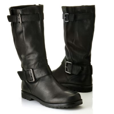 710-855 - Gentle Souls By Kenneth Cole ''Buckled Up'' Buckle Detailed Leather Boots
