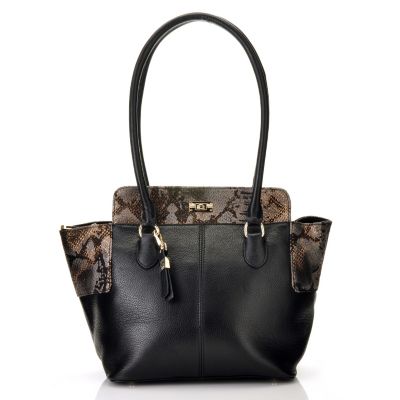 Buxton "Alexandria" Leather Tote