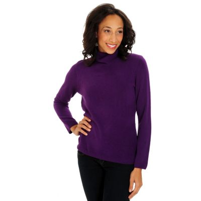711-020 - Geneology Ultra Soft Long Sleeved Ribbed Detail Turtleneck Sweater