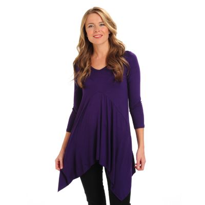 Kate & Mallory V-Neck 3/4 Sleeve Sharbite Tunic