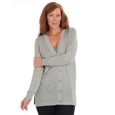Kate & Mallory Oversized Lurex Cardigan