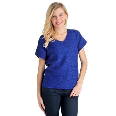 Glitterscape V-neck Pullover