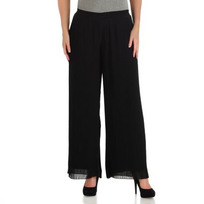 711-114 - WD.NY Chiffon Pleated Fully Lined Palazzo Pants 