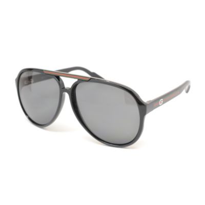 711-196 - Gucci 1627 D28 Shiny Black Unisex Designer Sunglasses