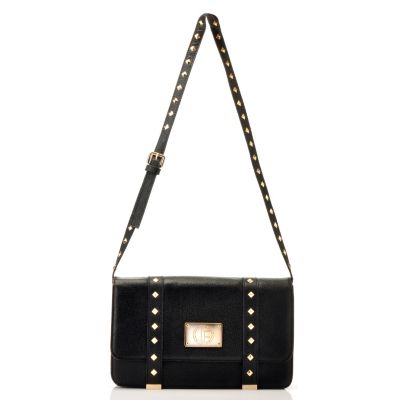 711-240 - Jack French London ''Connaught'' Pyramid Studded Leather Shoulder Bag 