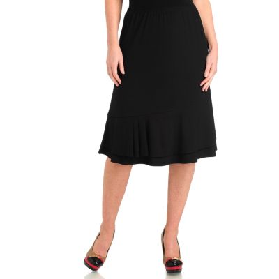 Carson Kressley Pleated Bottom Skirt