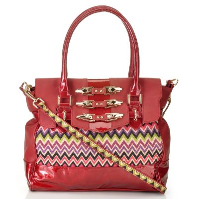 Nicole Lee "Sadona" Sinched Zig Zag Cheveron Satchel
