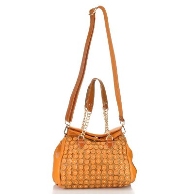 Nicole Lee "Sheila" Studded Sacels Fold Over Satchel