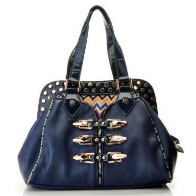 Nicole Lee "Sadona" Sinched Zig Zag Cheveron Doctor Bag