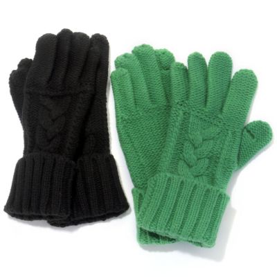 711-436 - Grandoe Set of Two Ladies Knit Texting Gloves