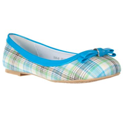 711-649 - Riverberry Women's 'Sun' Bow Detail Plaid Flats 