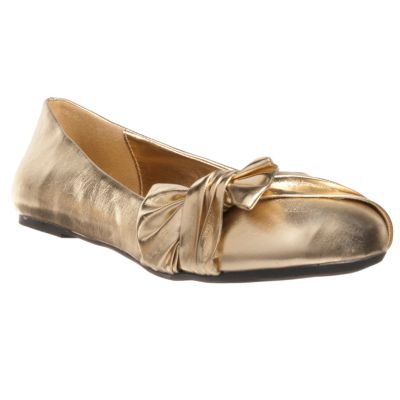 711-681 - Lasonia by Riverberry Women's 'M1202' Knot-detail Round-toe Ballet Flats