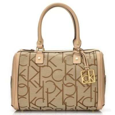 711-688 - Calvin Klein Handbags Macro-Logo Jacquard Duffle