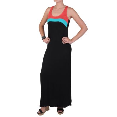711-748 - Hailey Jeans Co. Junior's Color Block Racerback Maxi Dress 