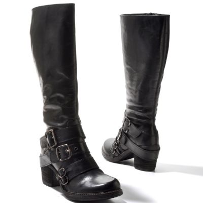 711-823 - Matisse&reg; Leather ''Outlawed'' Buckle Detailed Tall Boots