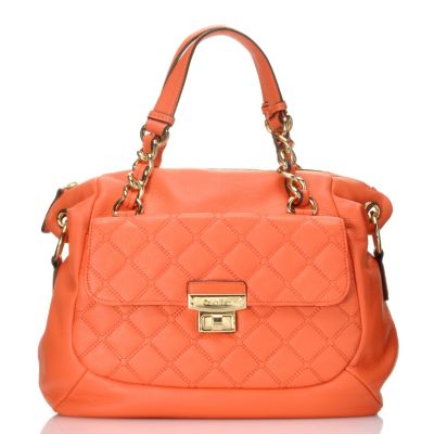 711-930 - Calvin Klein Handbags Quilted Leather Convertible Satchel