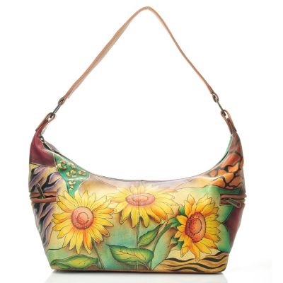 711-989 - Anuschka Hand-Painted Leather East-West Shoulder Bag