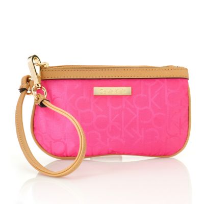 712-007 - Calvin Klein Handbags Logo Jacquard Wristlet