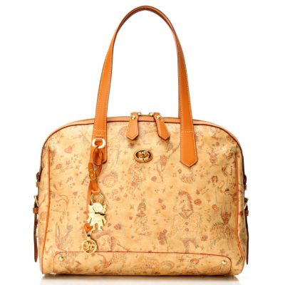 Piero Guidi Leather Magic Circus Deserto Dipinto "Clementina" Tote