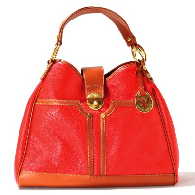 712-138 - PRIX DE DRESSAGE Leather Double Handle Classic Satchel