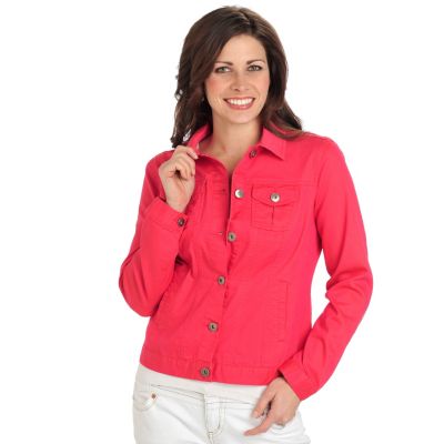 712-158 - Baccini Stretch Twill Long Sleeved Welt Pocket Jean Jacket 