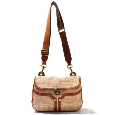 712-447 - PRIX DE DRESSAGE Raffia "Beauty" Cross Body Bag