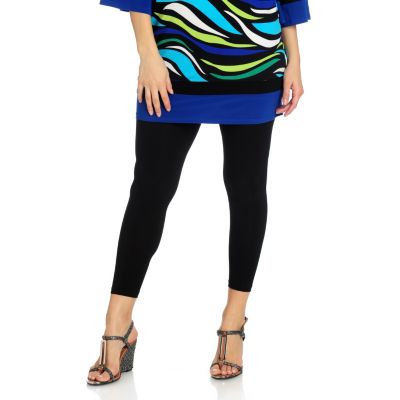 712-471 - aDRESSing WOMAN Stretch Knit Elastic Waist Cropped Leggings