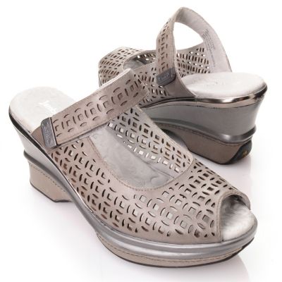 712-604 - Jambu Leather "Orion" Slip-on Wedge Sandals