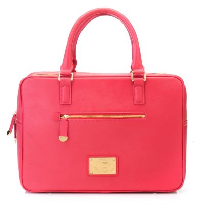 712-636 - Jack French London Leather "Grosvenor" Double Handle Large Handbag