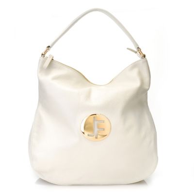 712-639 - Jack French London Leather "Angel" Zip Top Hobo Handbag