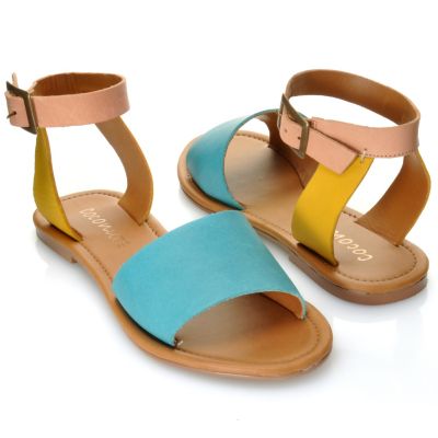 712-937 - Matisse&reg; Leather "All About" Ankle Strap Sandals
