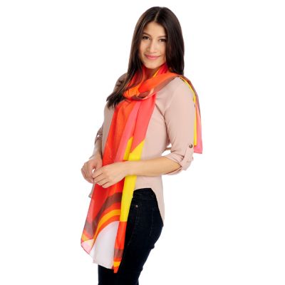 713-621 - Collection XIIX Multi Color Geometric Scarf