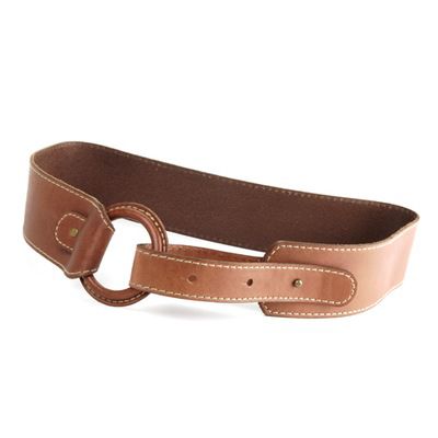 Pamela McCoy Tab Closure Leather Belt