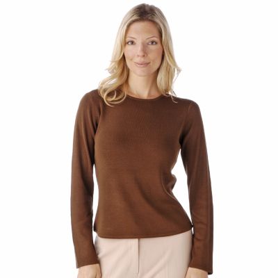 Beluv Silk Crewneck Knit by famous designer