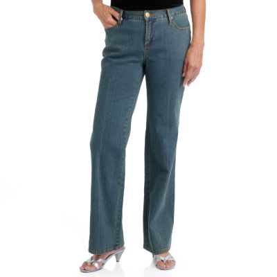 Pamela McCoy "Confidence" Zip Front Denim Pants