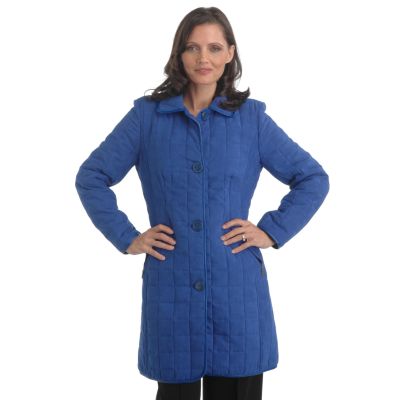 Pamela McCoy 3/4 Length Signature Quilted Jacket
