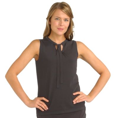 A17167 - WD.NY Keyhole & Tie Sleeveless Tank