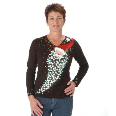 Berek Santa's Party Time V-neck Sweater