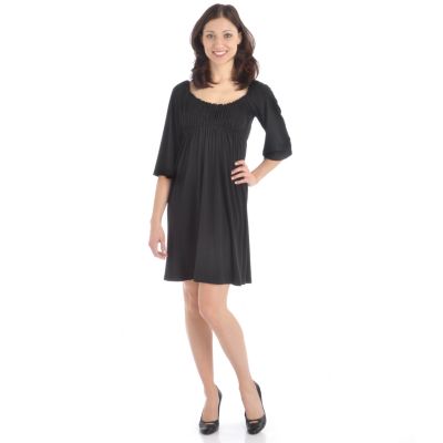 Briolette Solid Poet's Dress