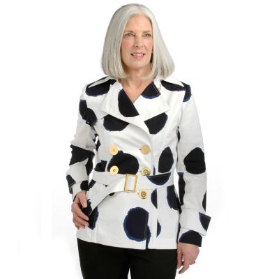 Berek "Ink Spot" Belted Short Trench Coat
