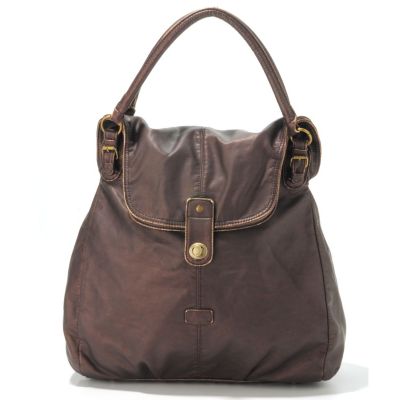 Pamela McCoy Multi-Function Distressed Nouveau Fabric Handbag / Backpack