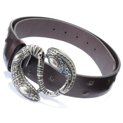 Pamela McCoy Python Buckle Belt