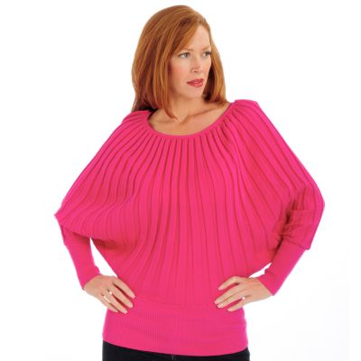 A17940 - Kim Parrish Collection Accordion Pleat Dolman Sleeve Top